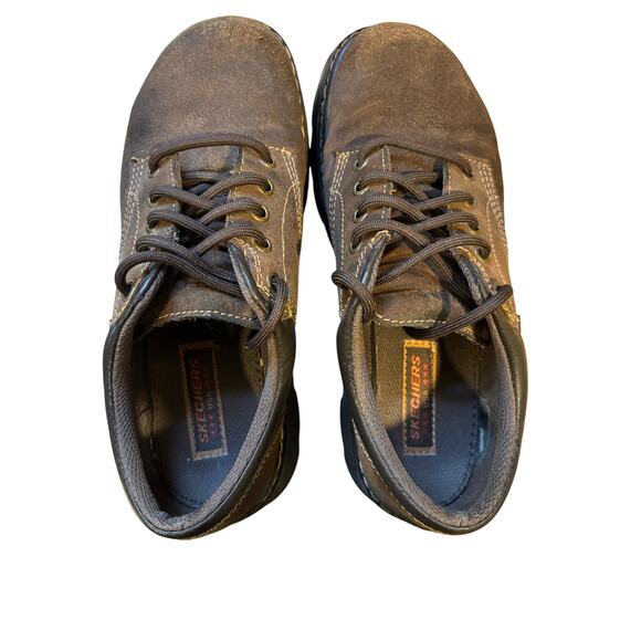 Y2K, vintage Skecher’s suede chunky oxfords, size 9.50 - Picture 3 of 10